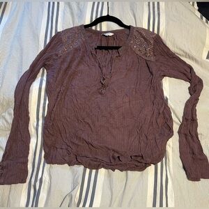 Lucky brand long sleeve top | size M